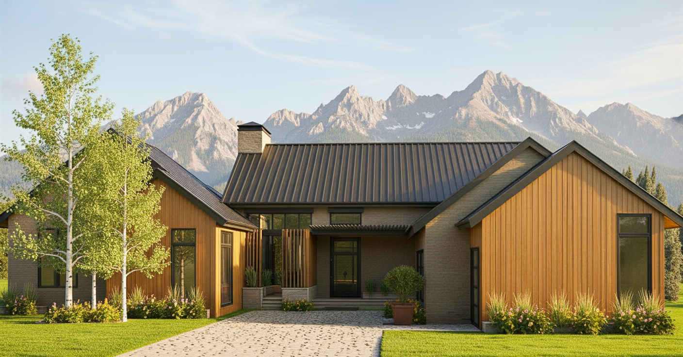 beautiful inspired custom home set in the mountains